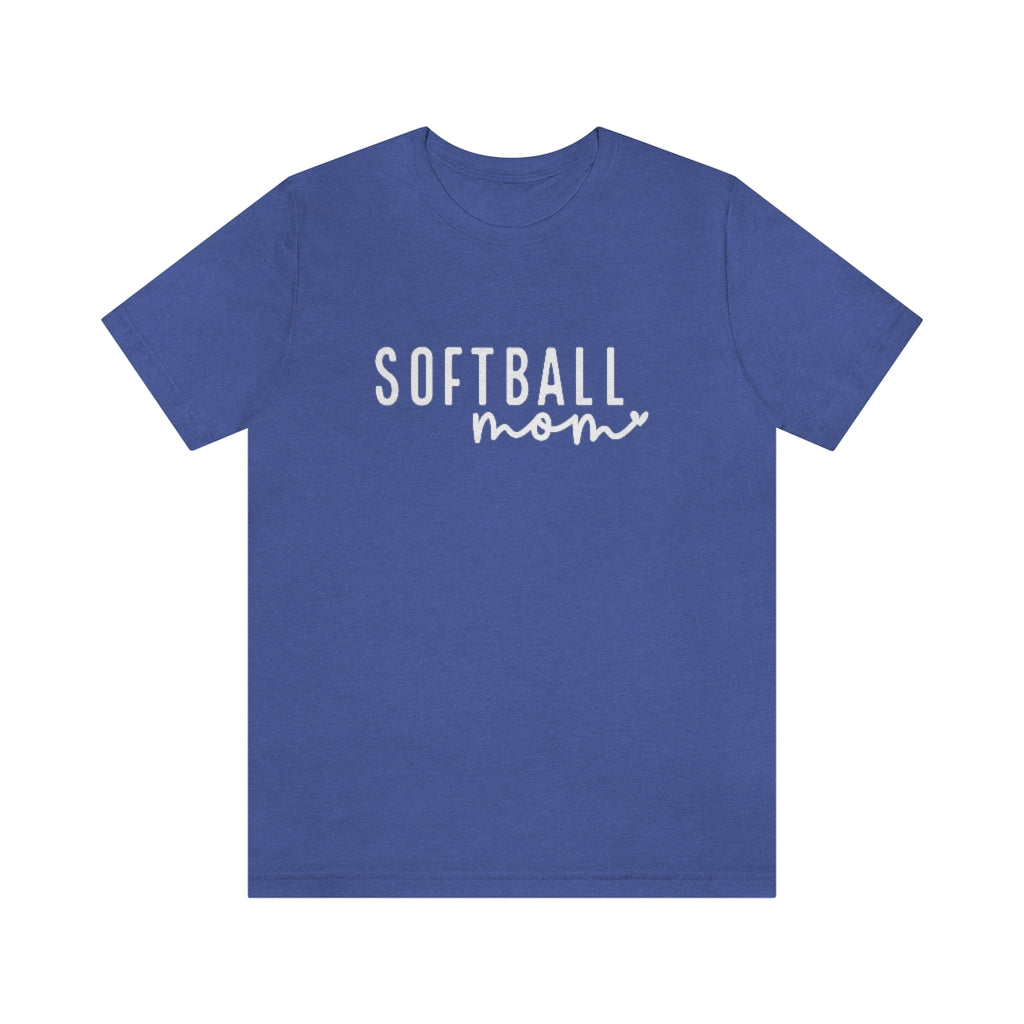 Minimalist Softball Mom Graphic T-Shirt