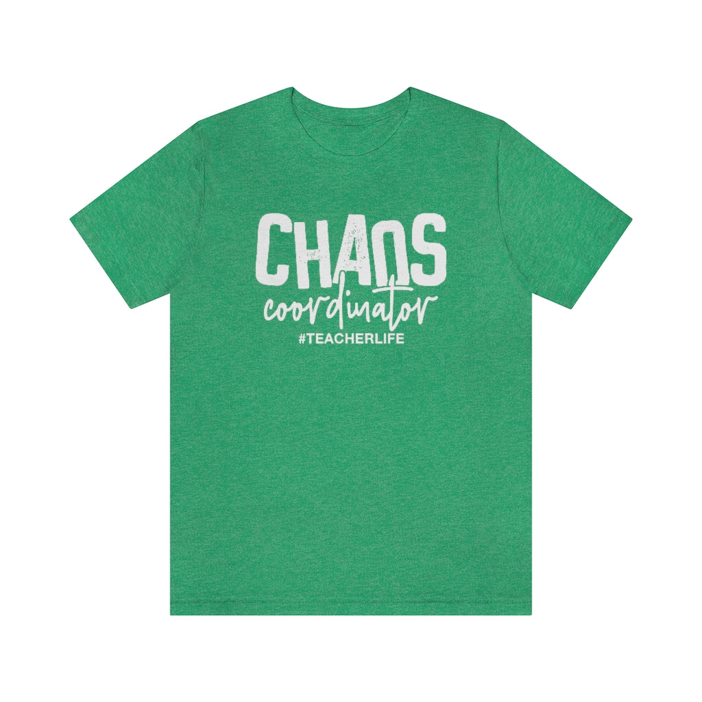 Chaos Coordinator Teacher Life Graphic T-Shirt