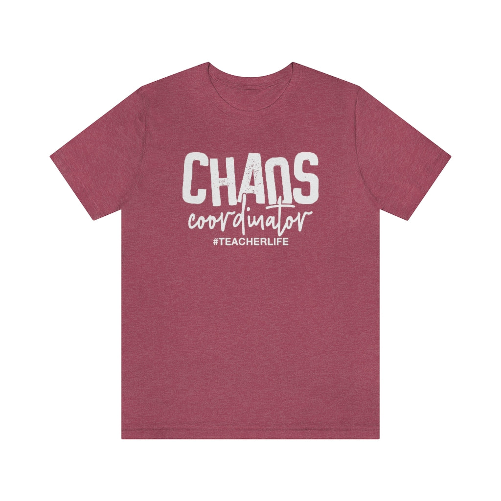 Chaos Coordinator Teacher Life Graphic T-Shirt