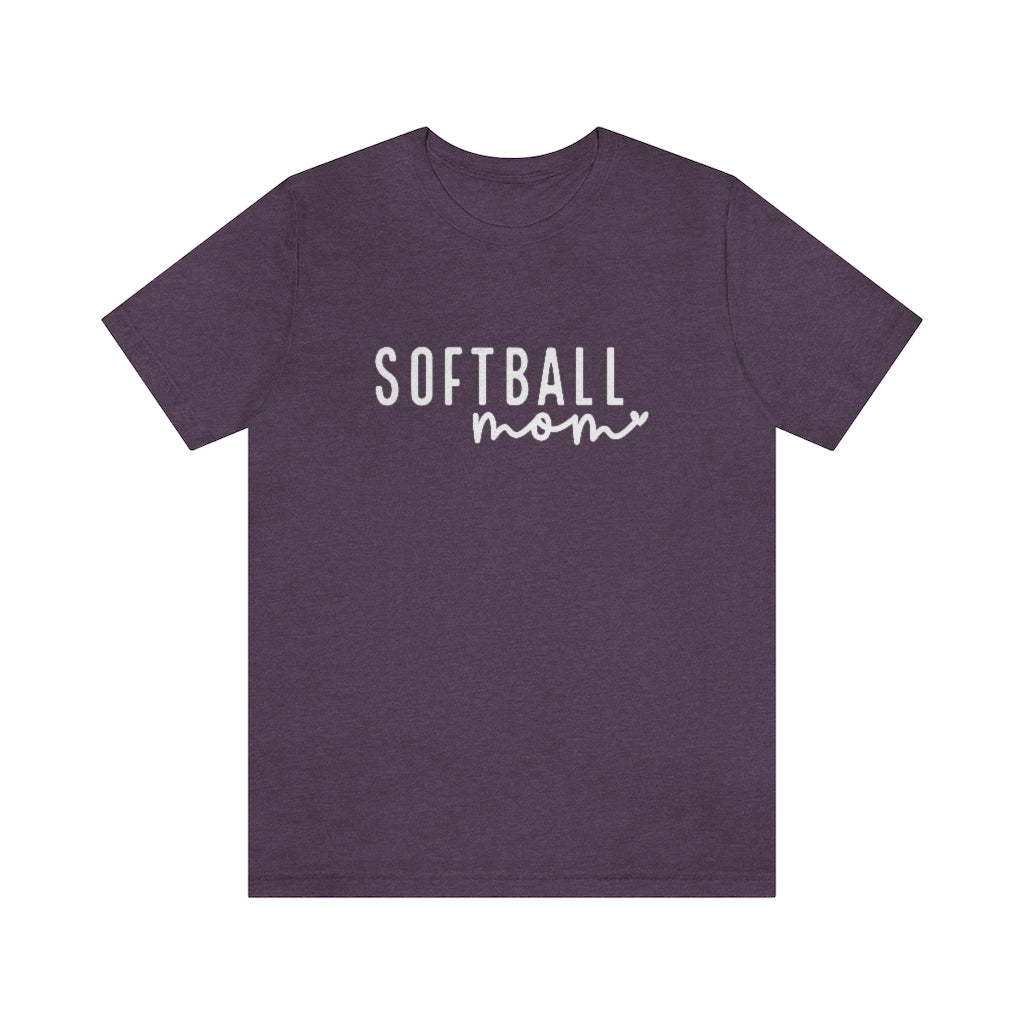 Minimalist Softball Mom Graphic T-Shirt