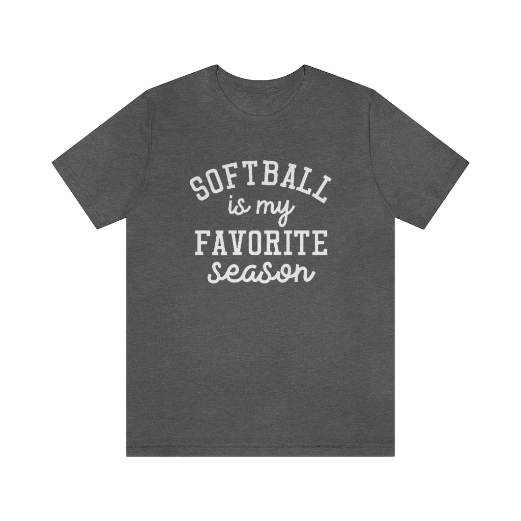 Softball is My Favorite Season Graphic T-Shirt