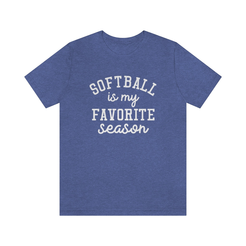 Softball is My Favorite Season Graphic T-Shirt