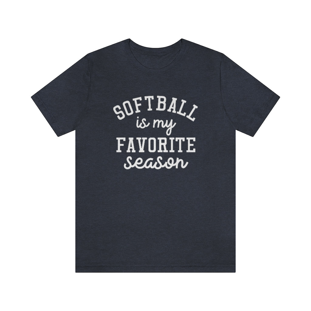 Softball is My Favorite Season Graphic T-Shirt