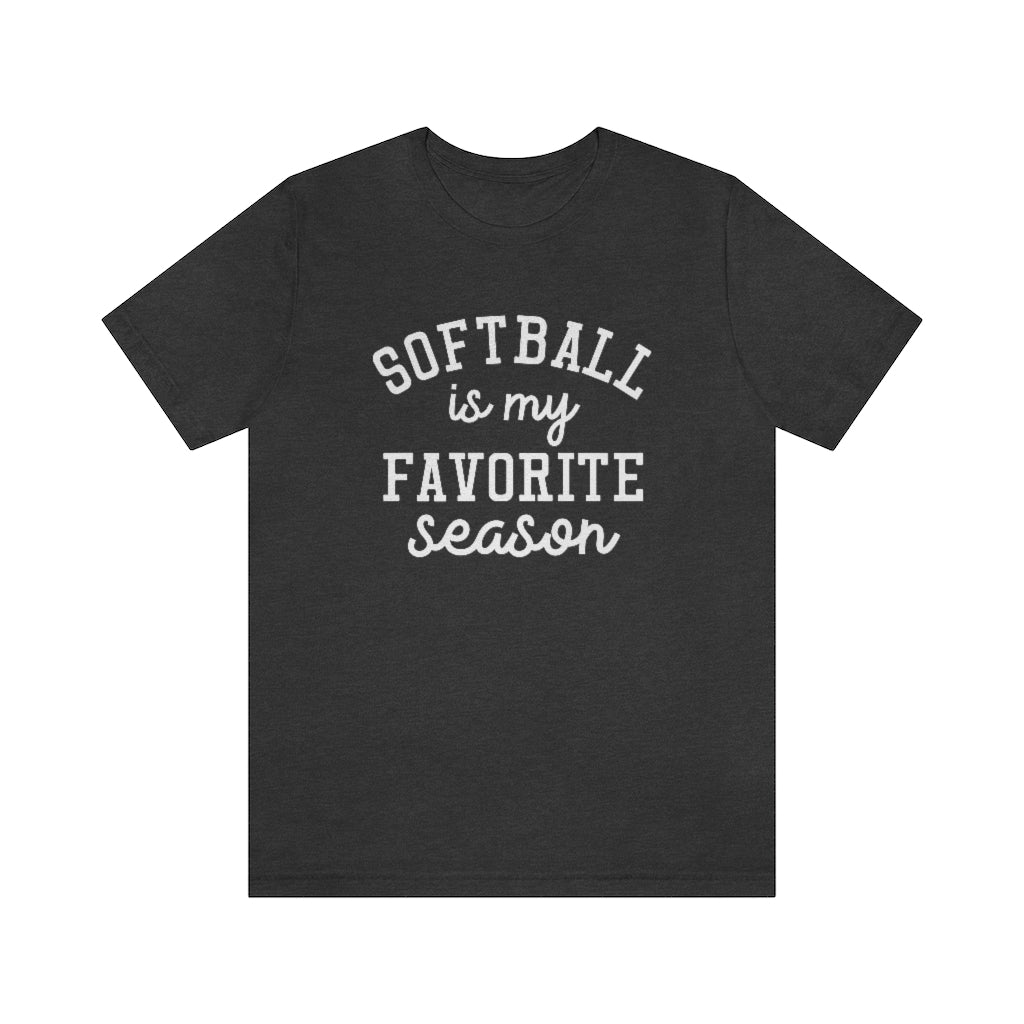 Softball is My Favorite Season Graphic T-Shirt