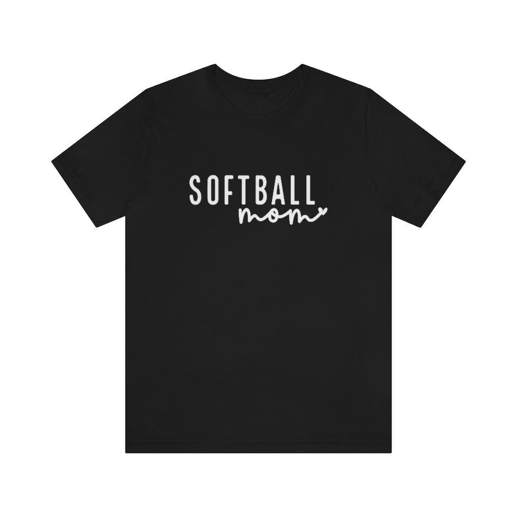 Minimalist Softball Mom Graphic T-Shirt