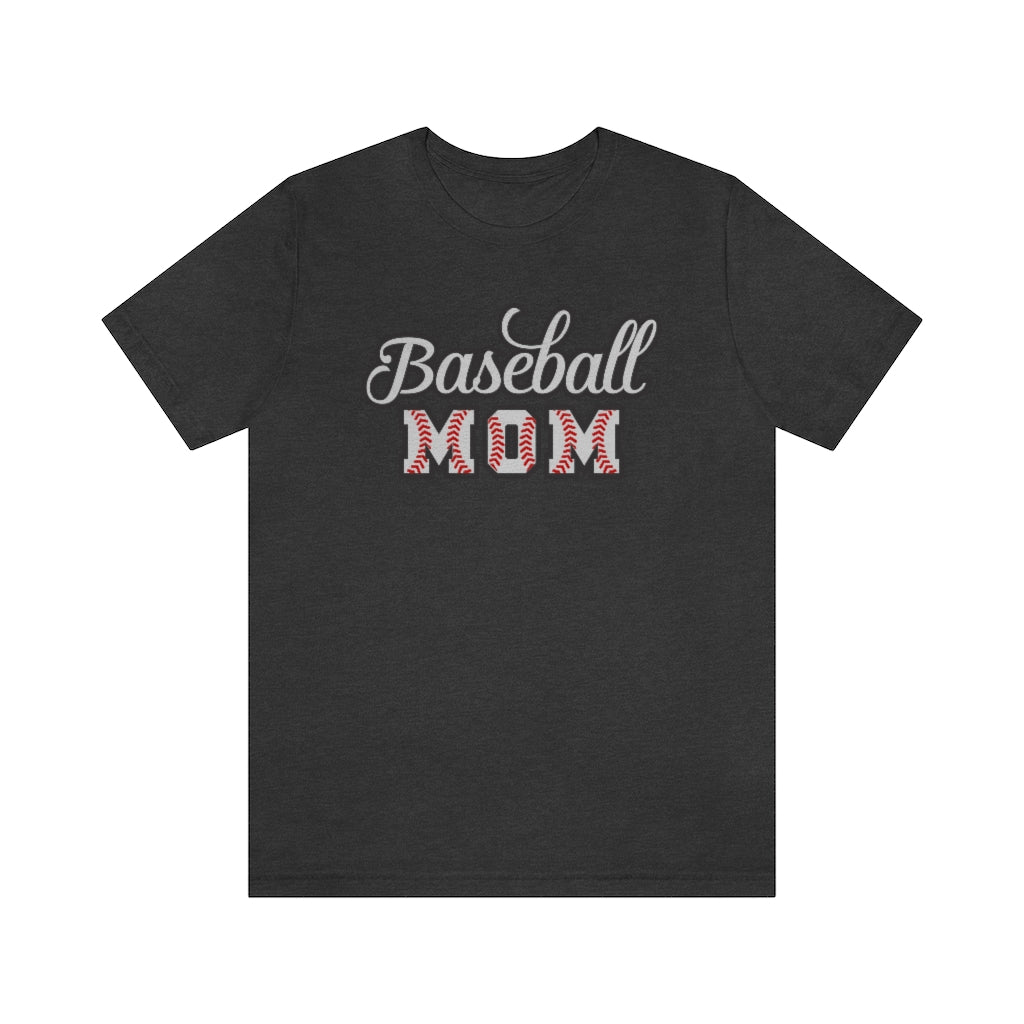 Baseball Mom Script Graphic T-Shirt