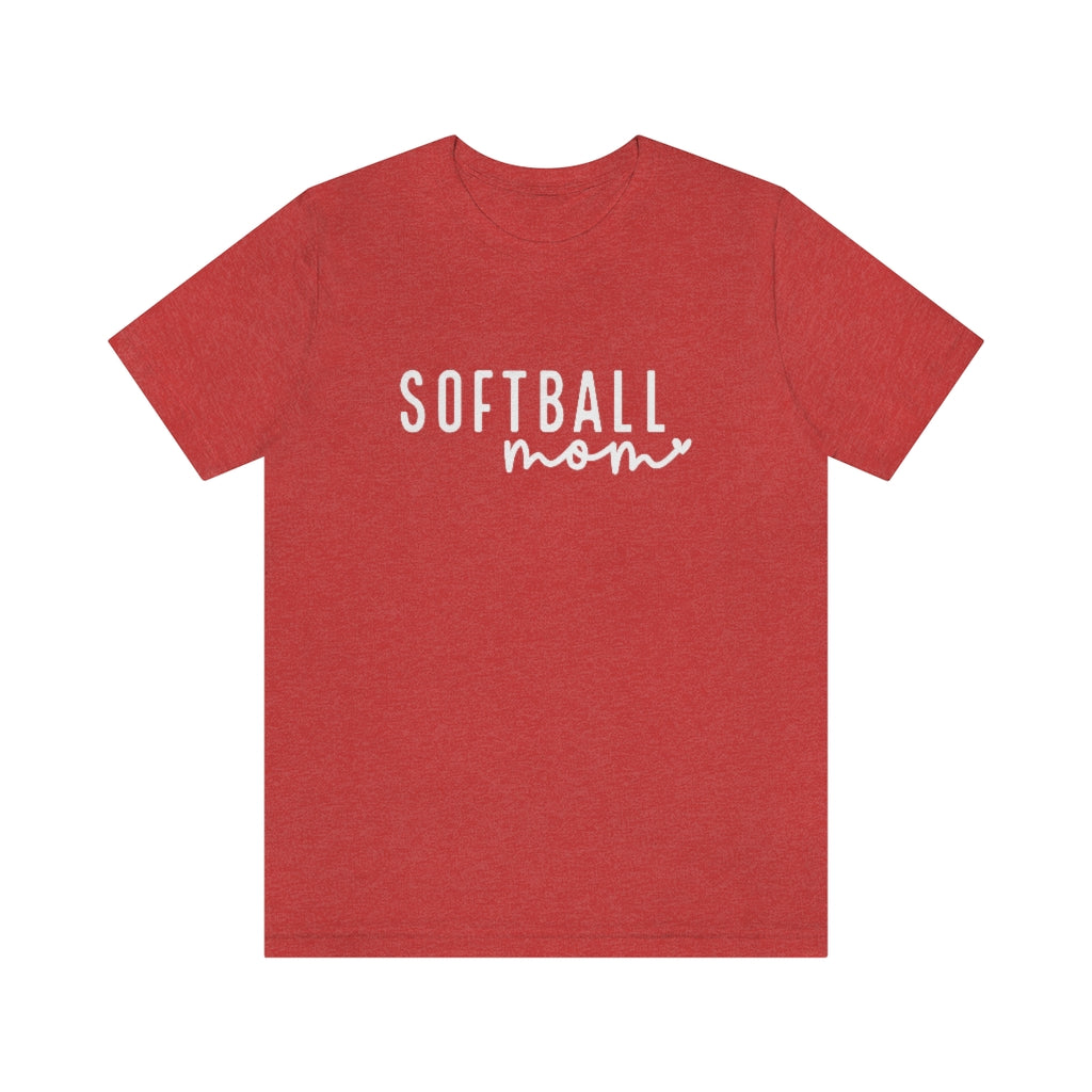 Minimalist Softball Mom Graphic T-Shirt