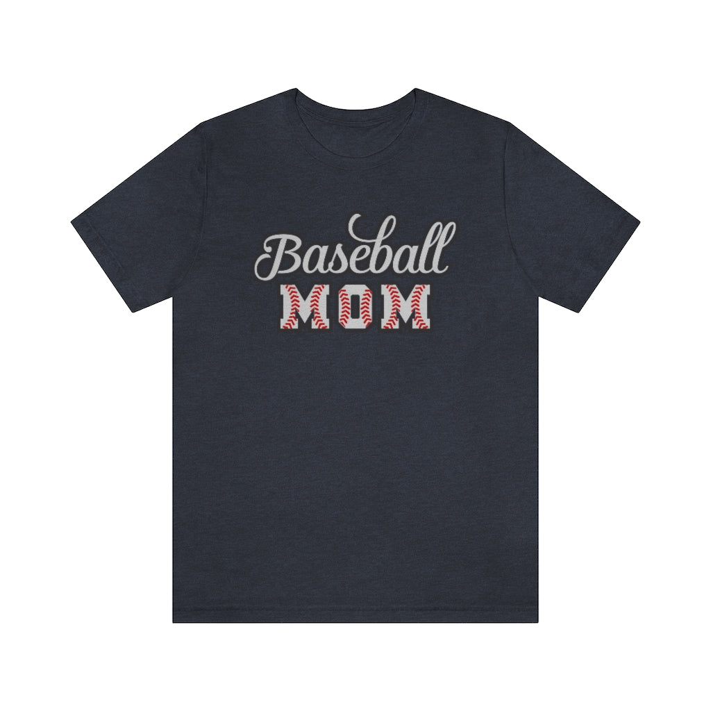 Baseball Mom Script Graphic T-Shirt