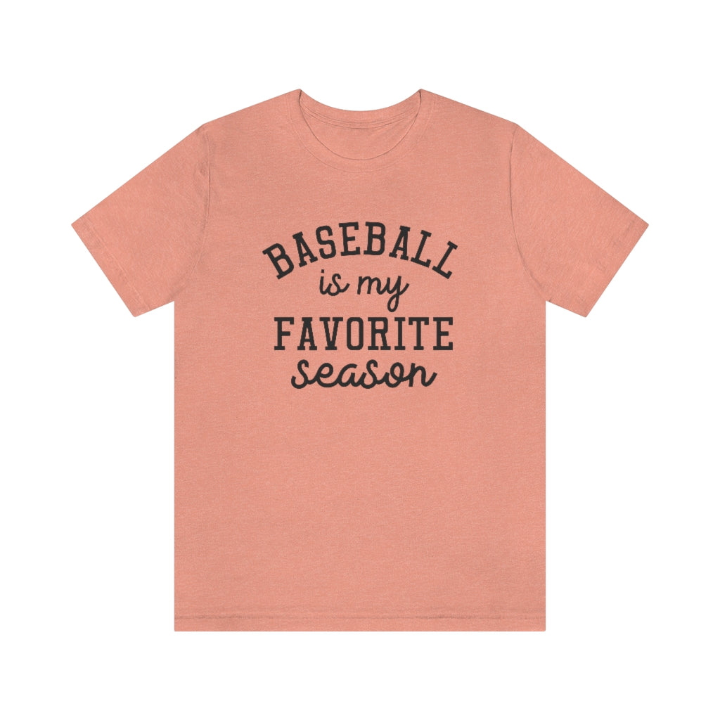 Baseball is My Favorite Season Graphic T-Shirt