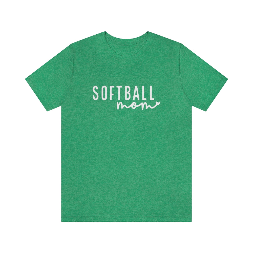 Minimalist Softball Mom Graphic T-Shirt