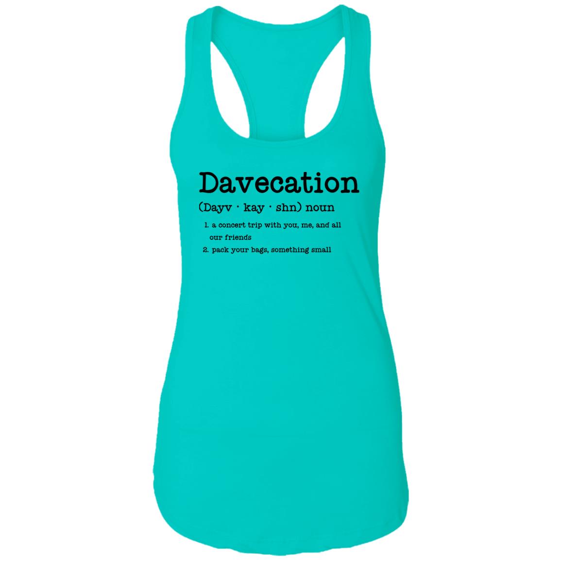 Davecation Concert Tank | DMB Tour Fan Merch | Women's Premium Racerback Tank Top