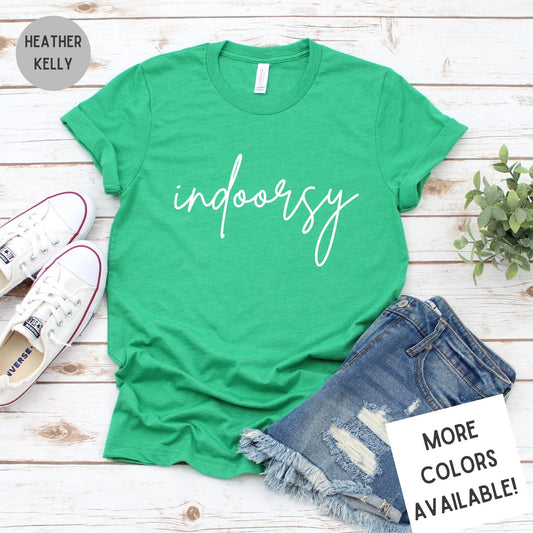 Indoorsy Funny Graphic T-Shirt