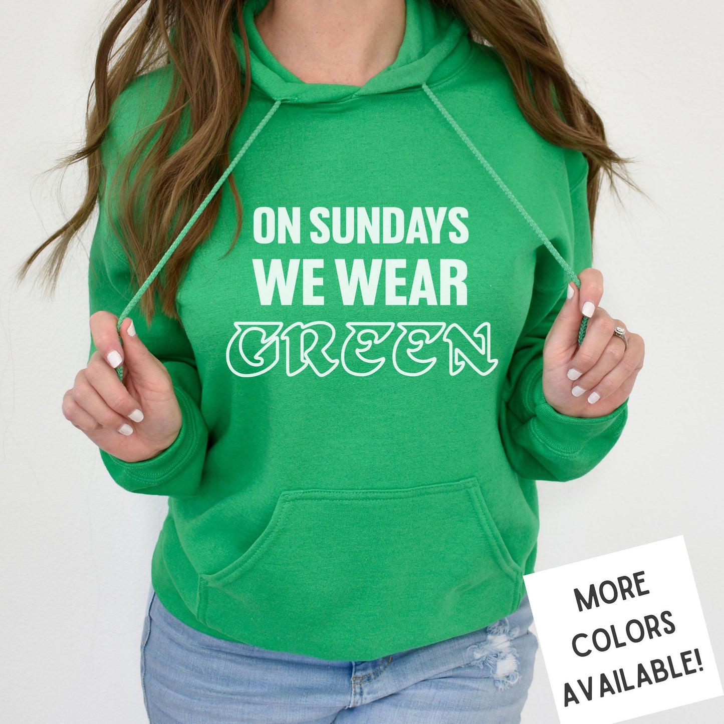 On Sundays We Wear Green Hoodie | Philadelphia Football Hoodie | Eagles Hoodie | Premium Unisex Hooded Sweatshirt