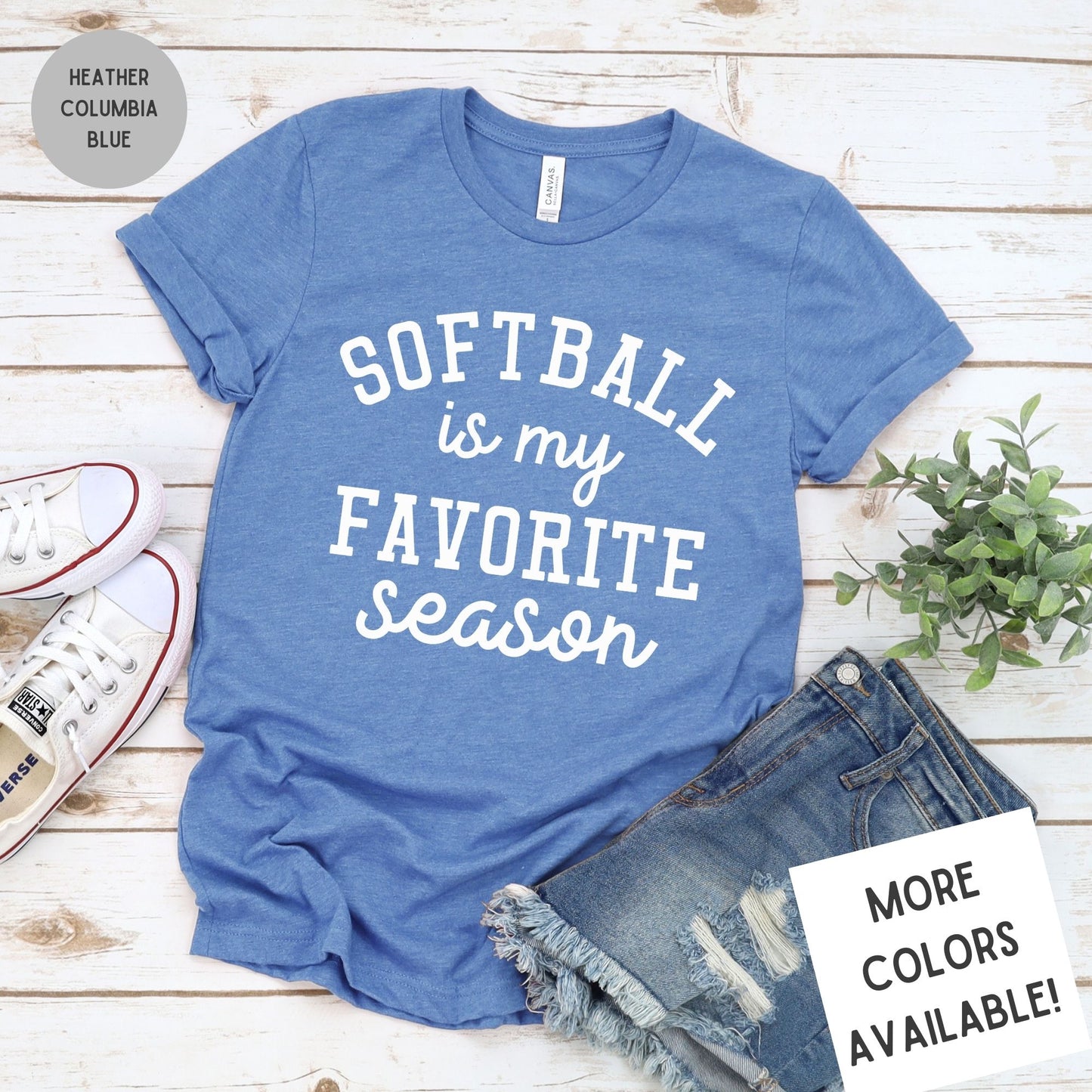 Softball is My Favorite Season Graphic T-Shirt