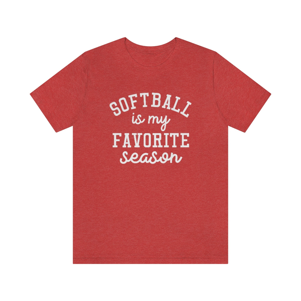 Softball is My Favorite Season Graphic T-Shirt