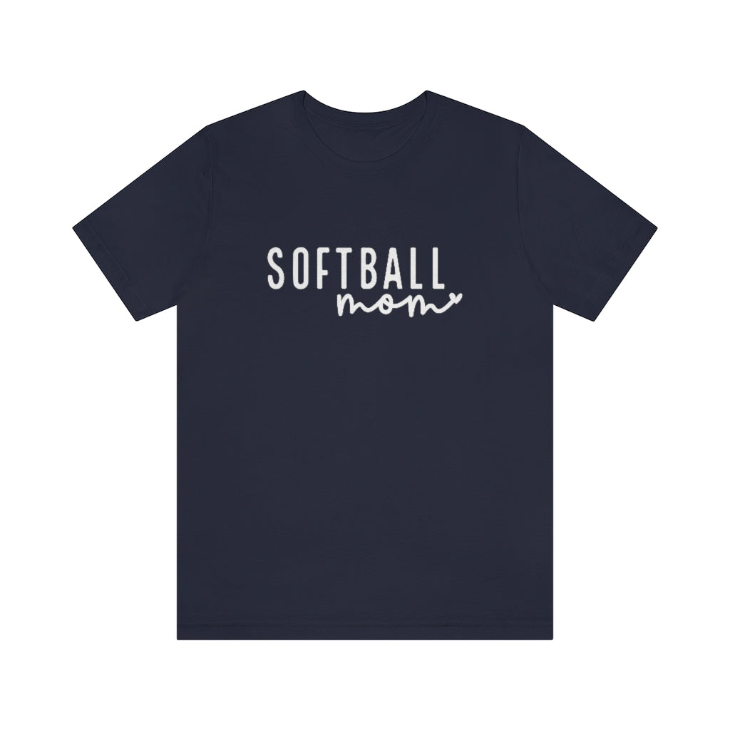 Minimalist Softball Mom Graphic T-Shirt