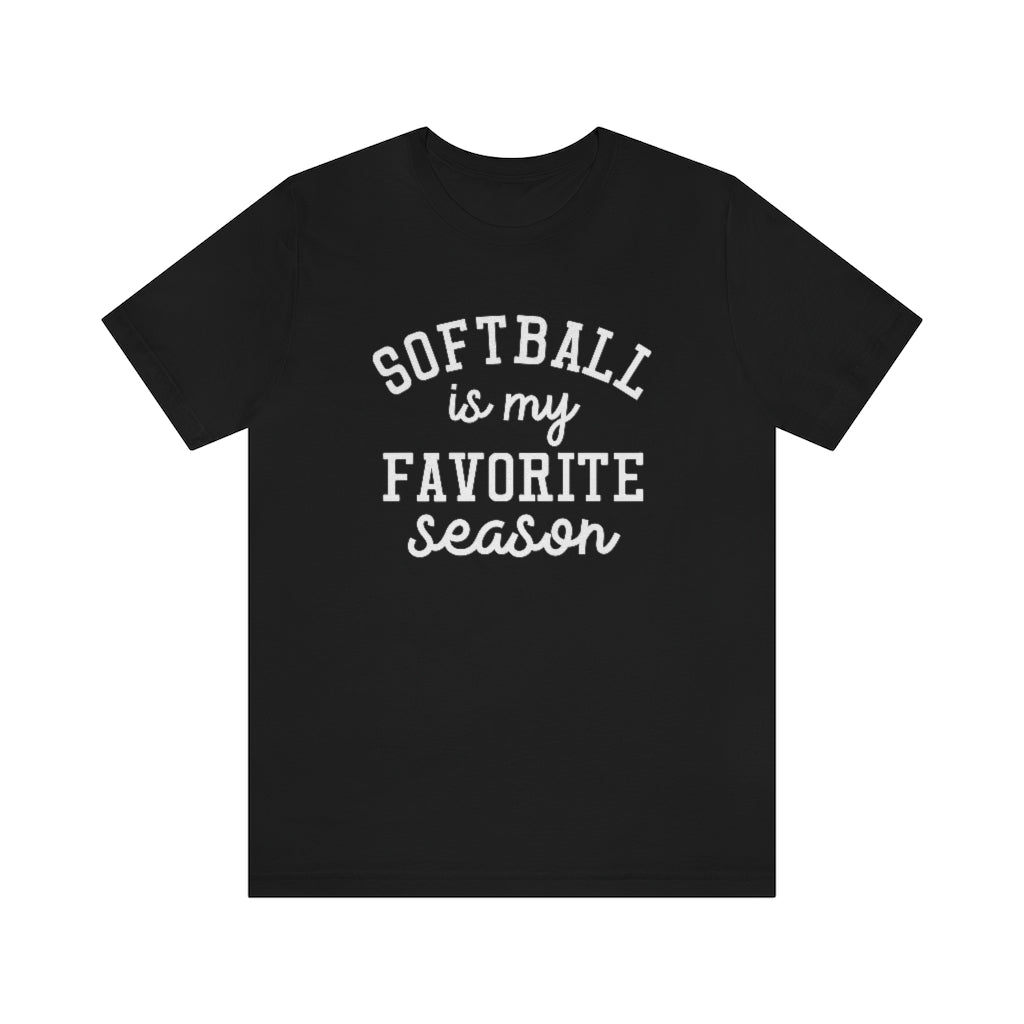 Softball is My Favorite Season Graphic T-Shirt