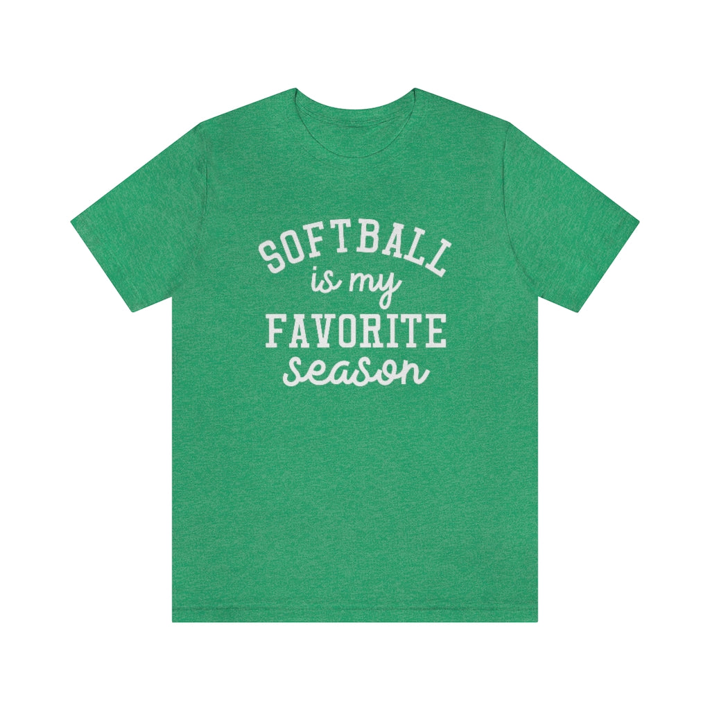 Softball is My Favorite Season Graphic T-Shirt