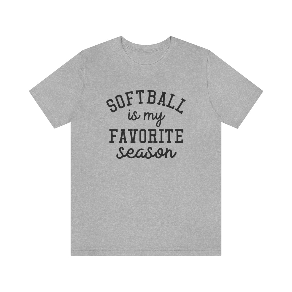 Softball is My Favorite Season Graphic T-Shirt