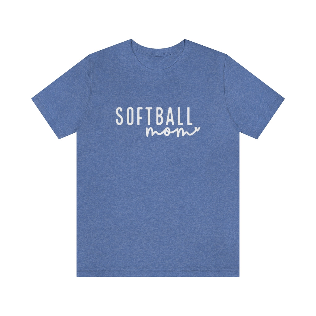 Minimalist Softball Mom Graphic T-Shirt