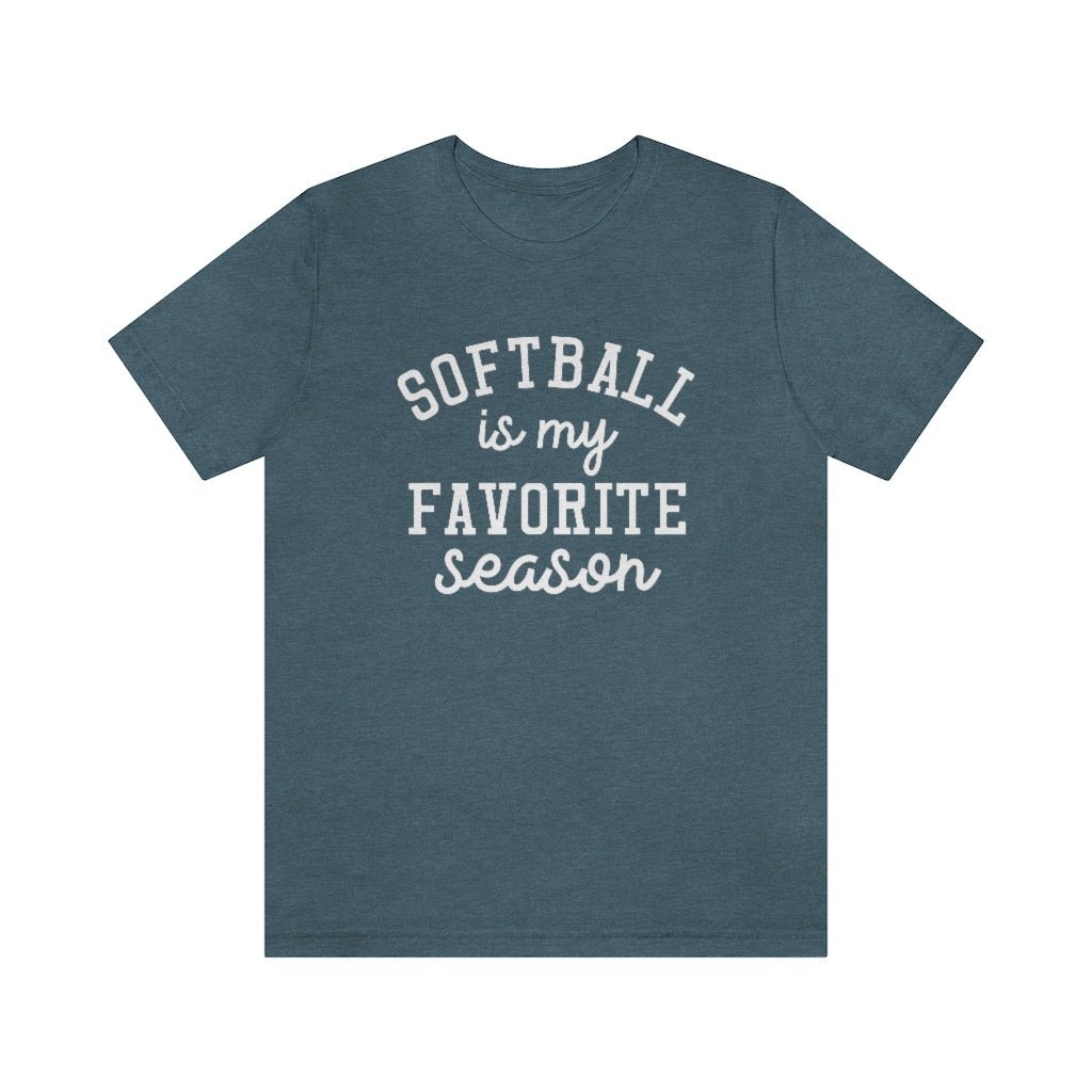 Softball is My Favorite Season Graphic T-Shirt