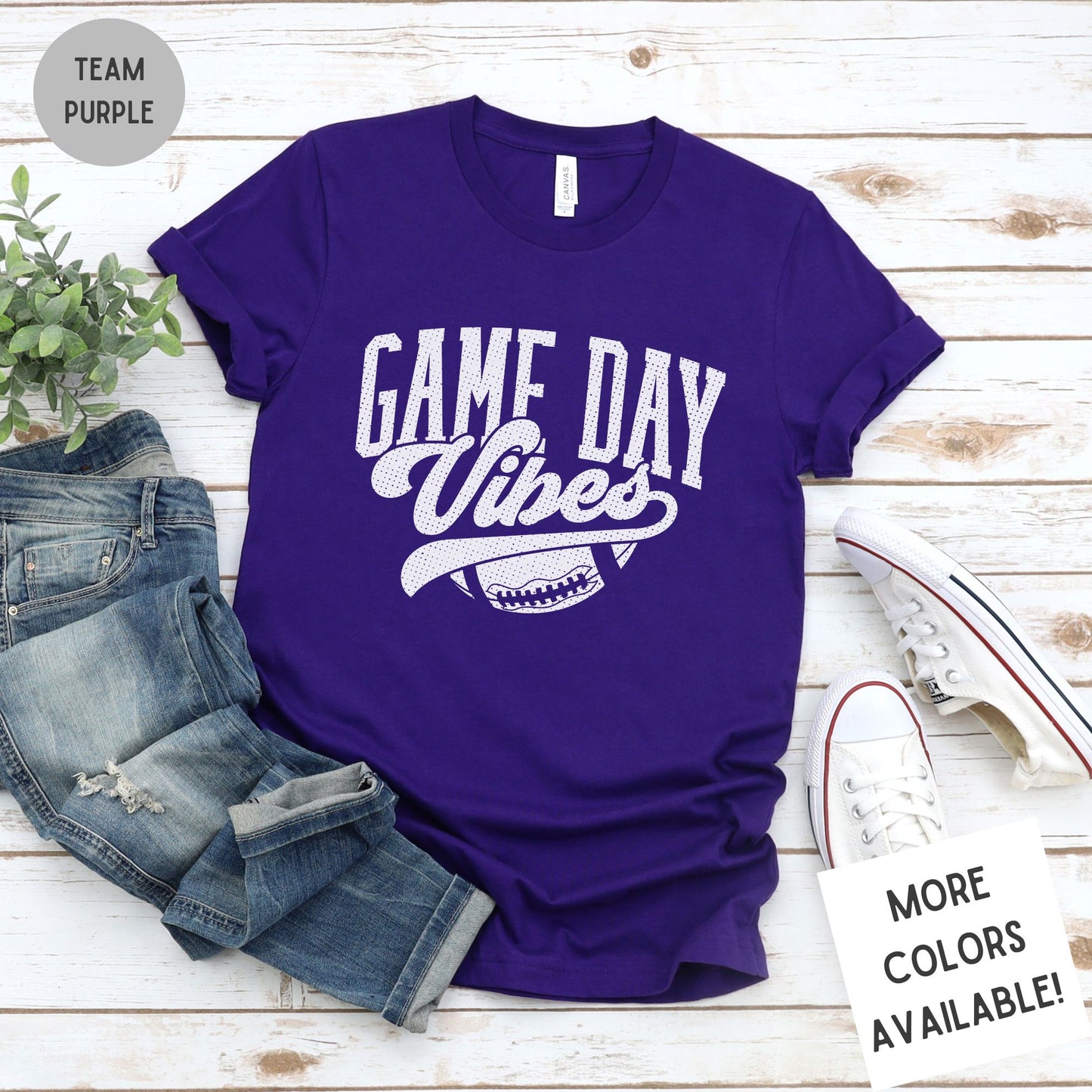 Game Day Vibes Football Shirt | Unisex Super Soft Premium Graphic T-Shirt
