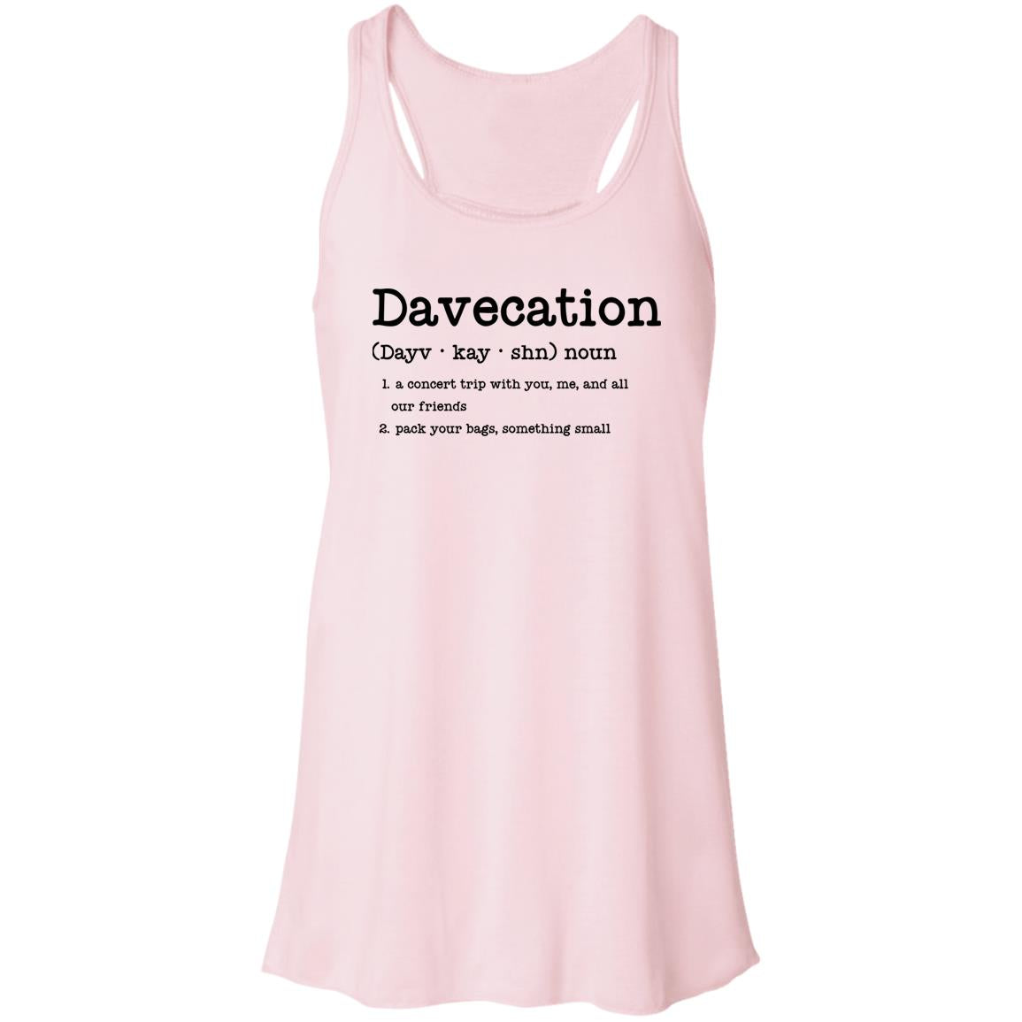 Davecation Concert Flowy Tank | DMB Tour Merch | Ladies Premium Bella Flowy Tank Top