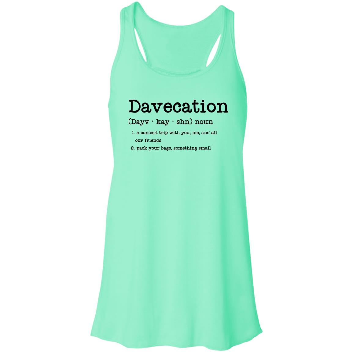 Davecation Concert Flowy Tank | DMB Tour Merch | Ladies Premium Bella Flowy Tank Top