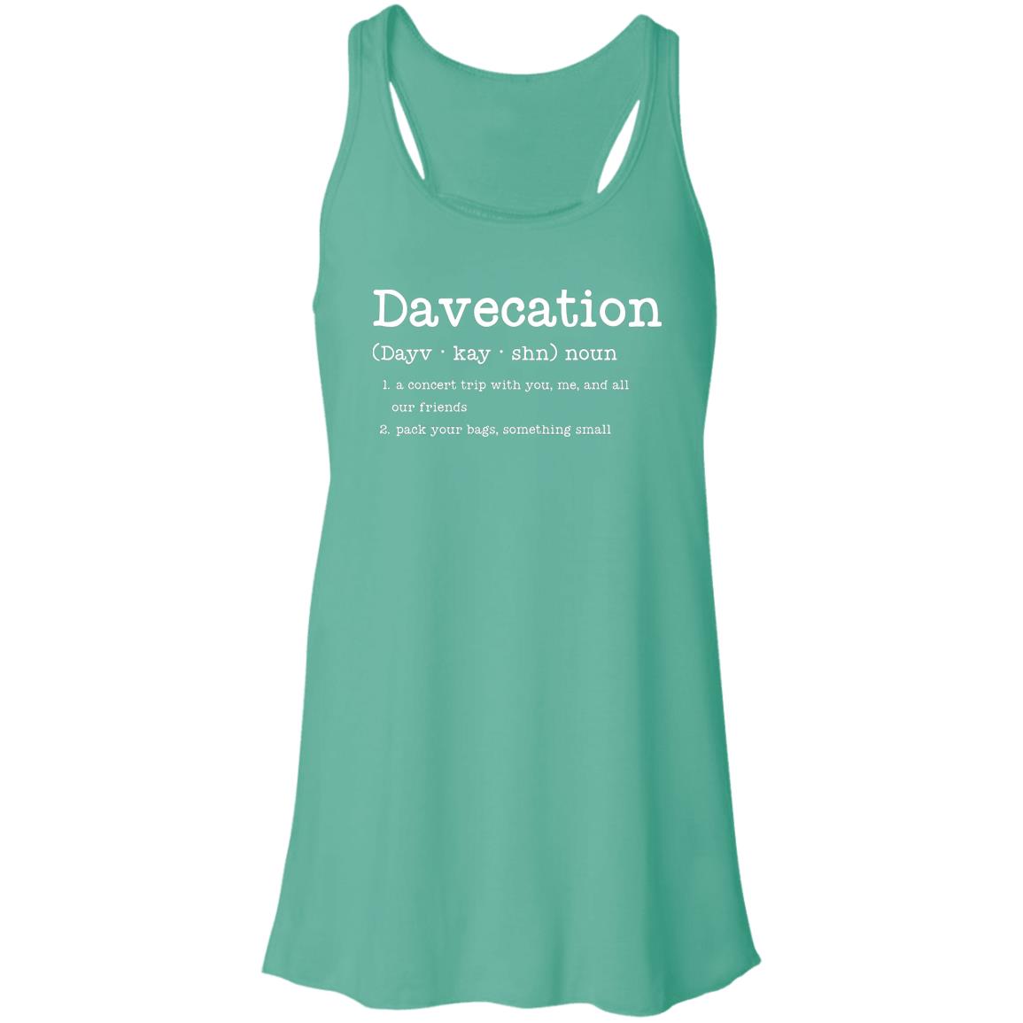 Davecation Concert Flowy Tank | DMB Tour Merch | Ladies Premium Bella Flowy Tank Top