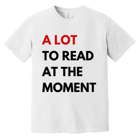 A Lot To Read At The Moment Tee | Swift Eras Reading T-Shirt | Funny Librarian Shirt