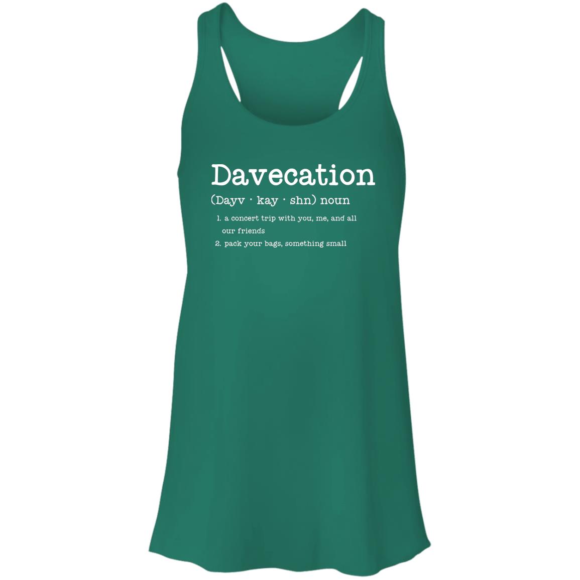 Davecation Concert Flowy Tank | DMB Tour Merch | Ladies Premium Bella Flowy Tank Top