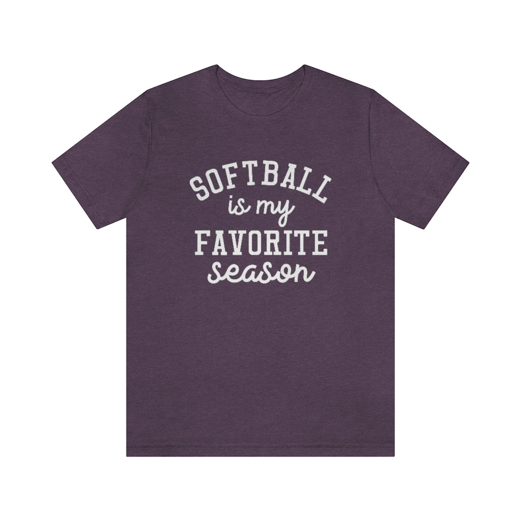 Softball is My Favorite Season Graphic T-Shirt