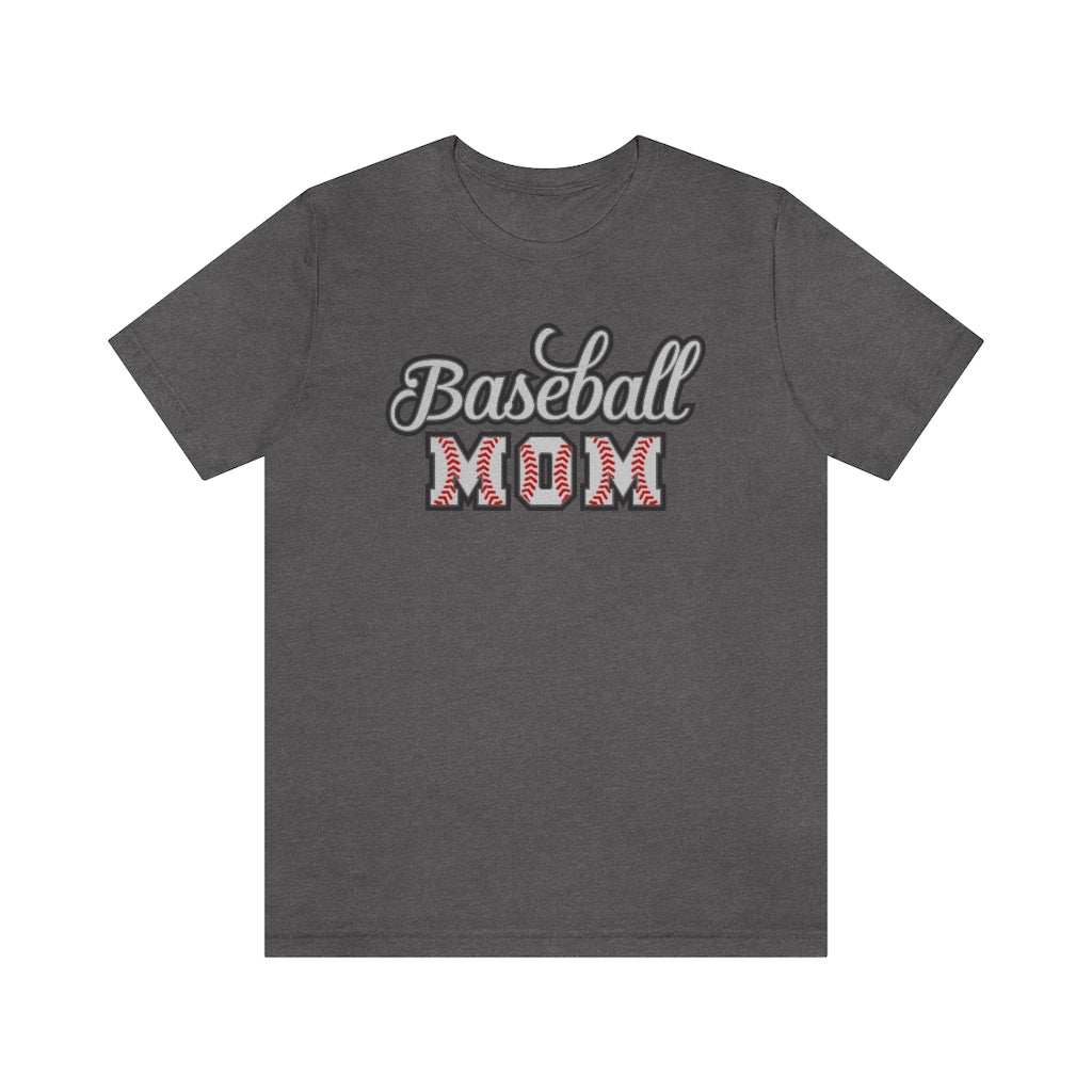 Baseball Mom Script Graphic T-Shirt