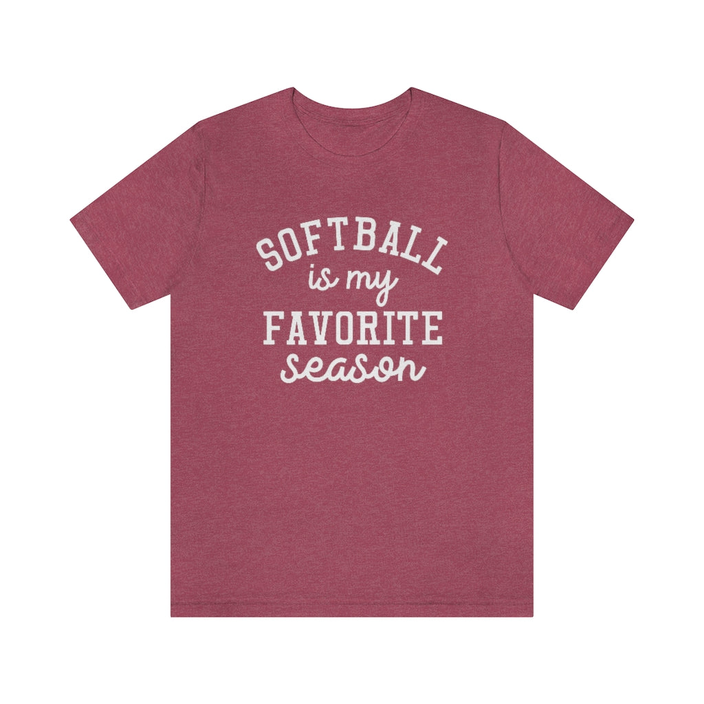 Softball is My Favorite Season Graphic T-Shirt