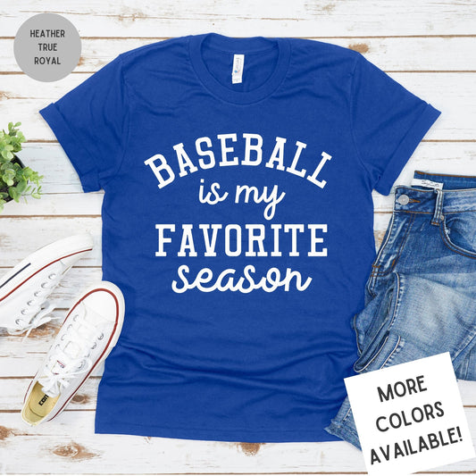 Baseball is My Favorite Season Graphic T-Shirt