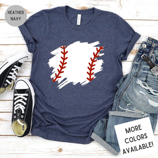 Distressed Vintage Baseball Graphic T-Shirt | Baseball Mom Shirt