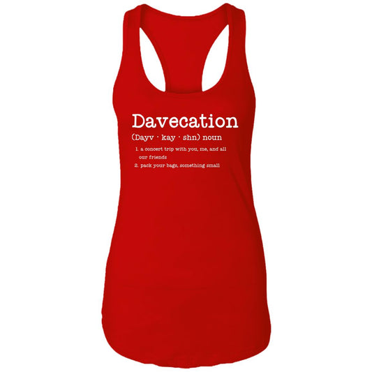 Davecation Concert Tank | DMB Tour Fan Merch | Women's Premium Racerback Tank Top