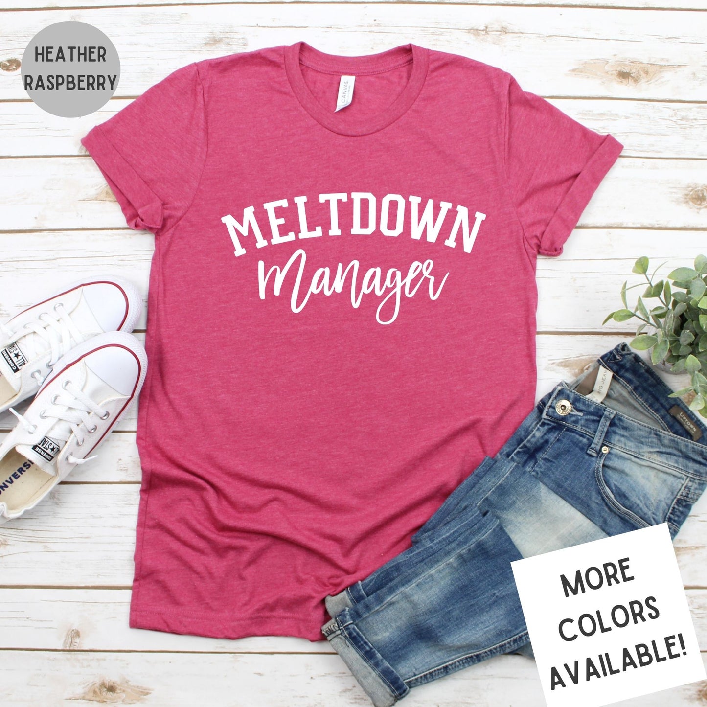 Meltdown Manager Funny Mom Graphic T-Shirt